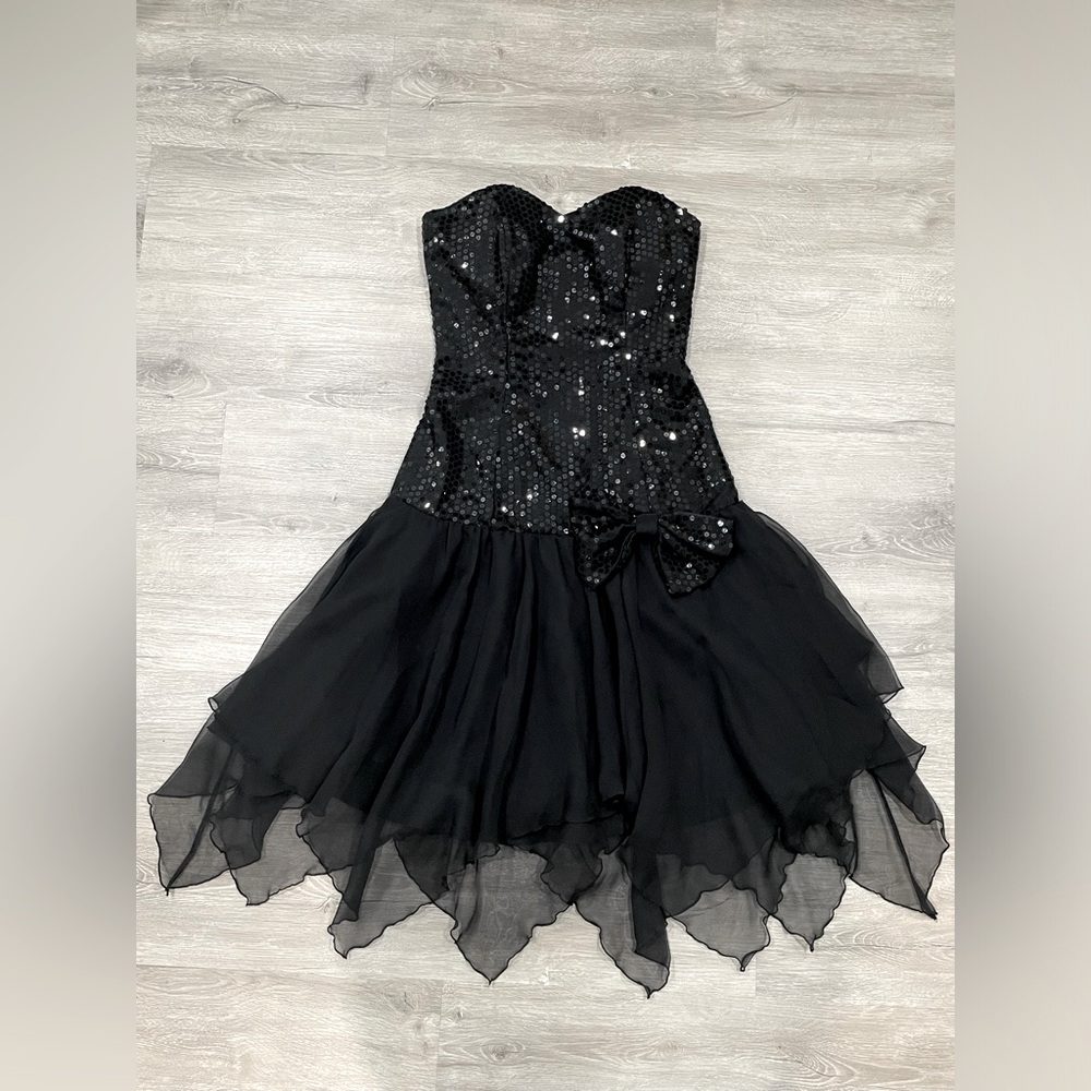 Algo Boutique Sequin Evening Dress in Black sz 7 - Read Description pls